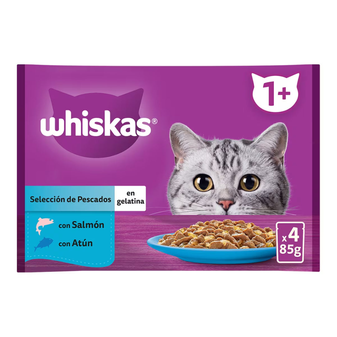 GH WHISKAS SELECCION PESCADO 4X85 G HJ HIJOS DE LUIS RODRIGUEZ, S.A.