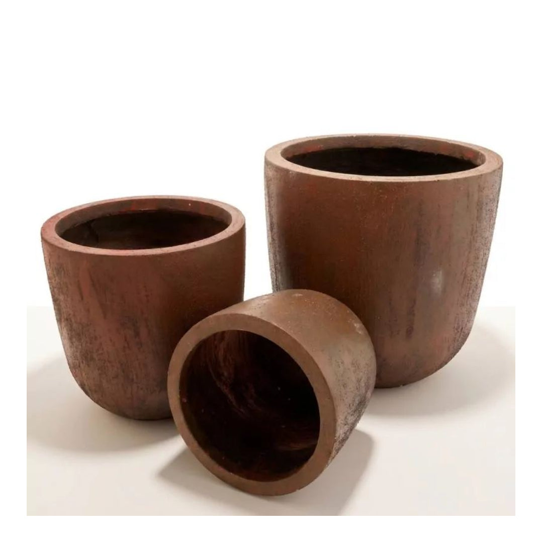 MACETA BOL RUST FIBRA 51CM EHLIS, S.A. (FANSA)