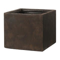 MACETA CUBO RUST FIBRA 40 CM EHLIS, S.A. (FANSA)