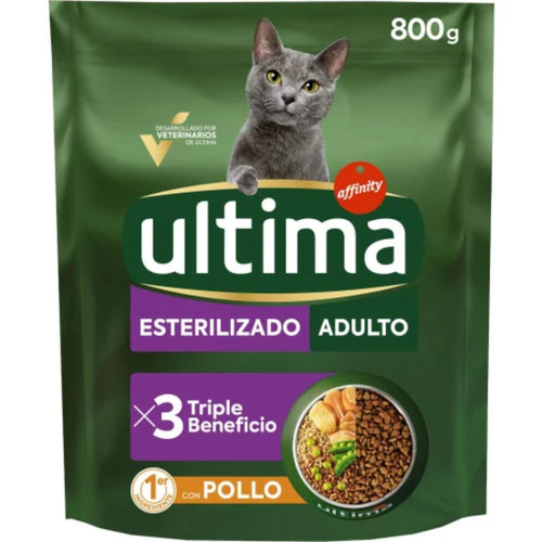 #ULTIMA GS ESTERILIZADO POLLO 800G HJ HIJOS DE LUIS RODRIGUEZ, S.A.