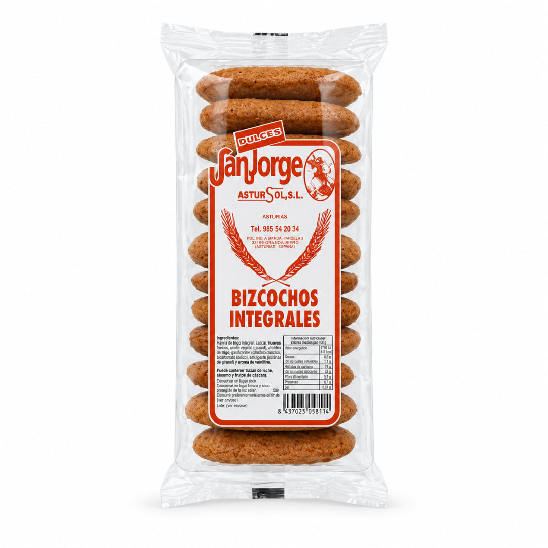BIZCOCHO INTEGRAL SAN JORGE 250G DULGALICIA, S.L.U.