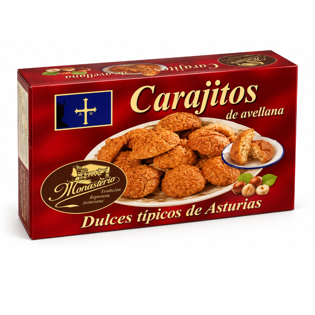 CARAJITOS DE AVELLANA MONASTERIO 300G. BLANCO DISTRIBUCIONES, S.L.