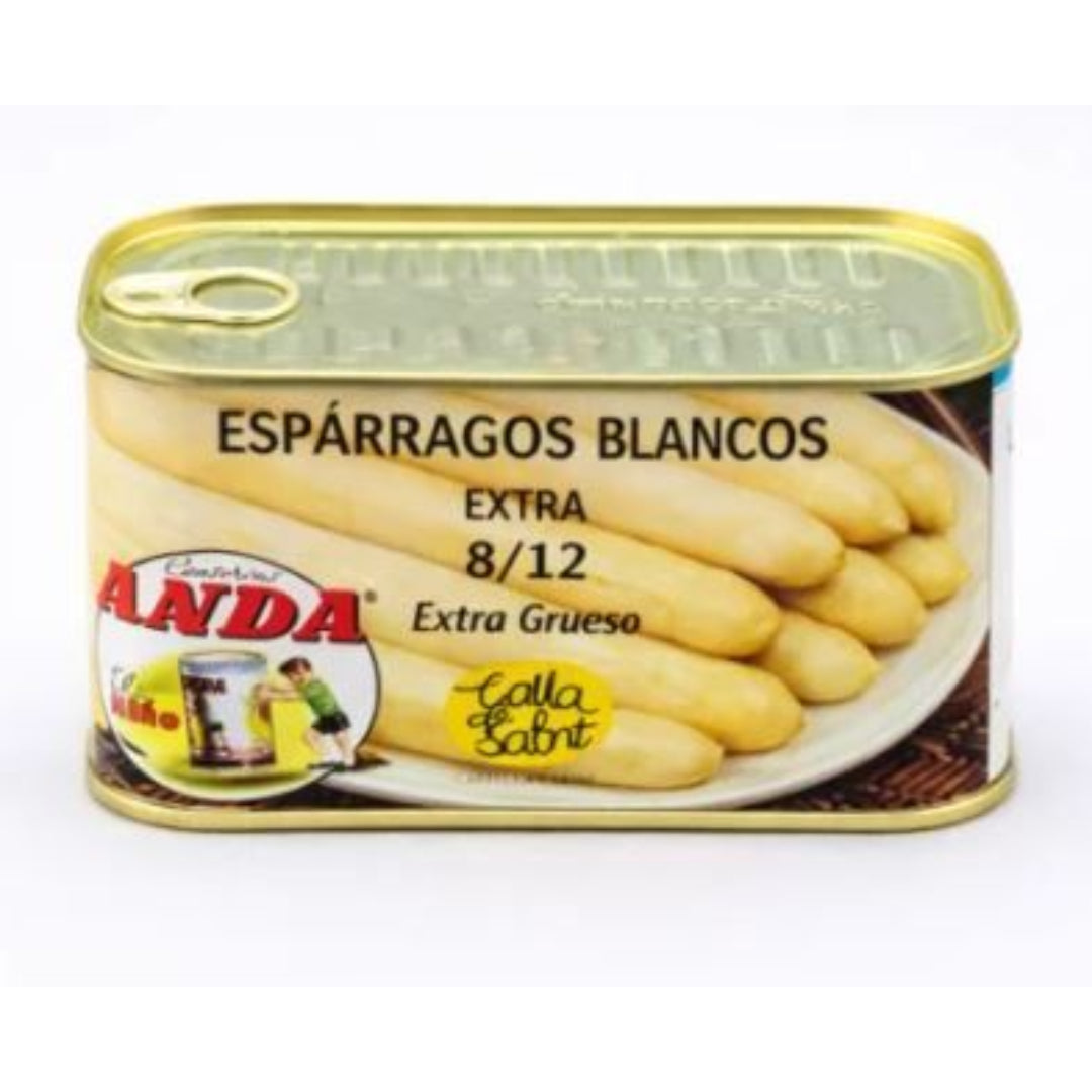 ESPARRAGOS BLANCOS ANDA 8-12 L.125 GRS. CONSERVAS ANDA, S.L.