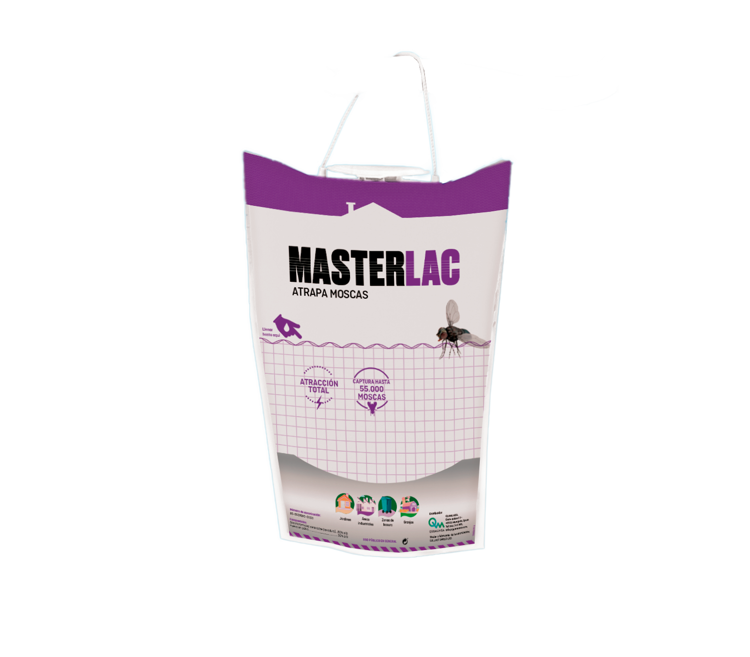 TRAMPA ATRAPAMOSCAS MASTERLAC QUIMUNSA