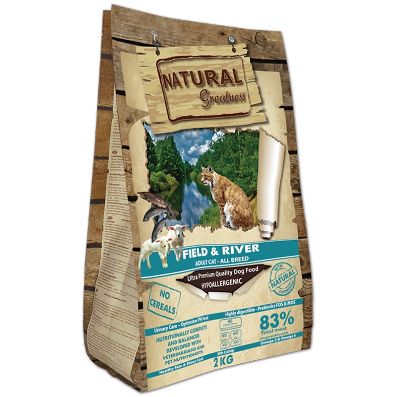 Natural Greatness Receta Field & River para gatos 2kg - La Cooperativa