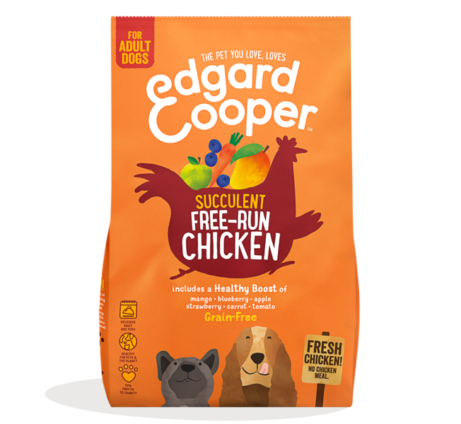 Alimento seco para perros Edgard and Cooper, sabor pollo - La Cooperativa