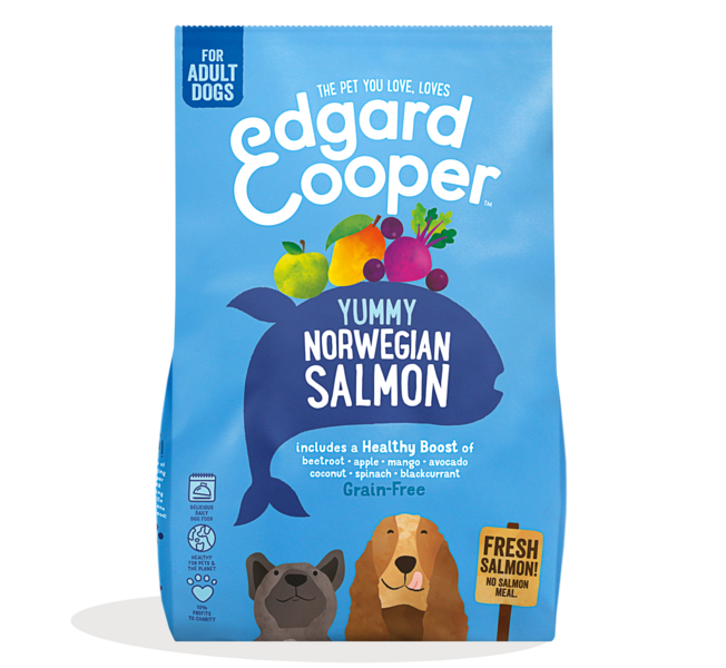 Alimento seco para perros Edgard and Cooper, sabor salmón - La Cooperativa