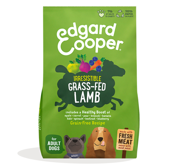 Alimento seco para perros Edgard and Cooper, sabor Cordero