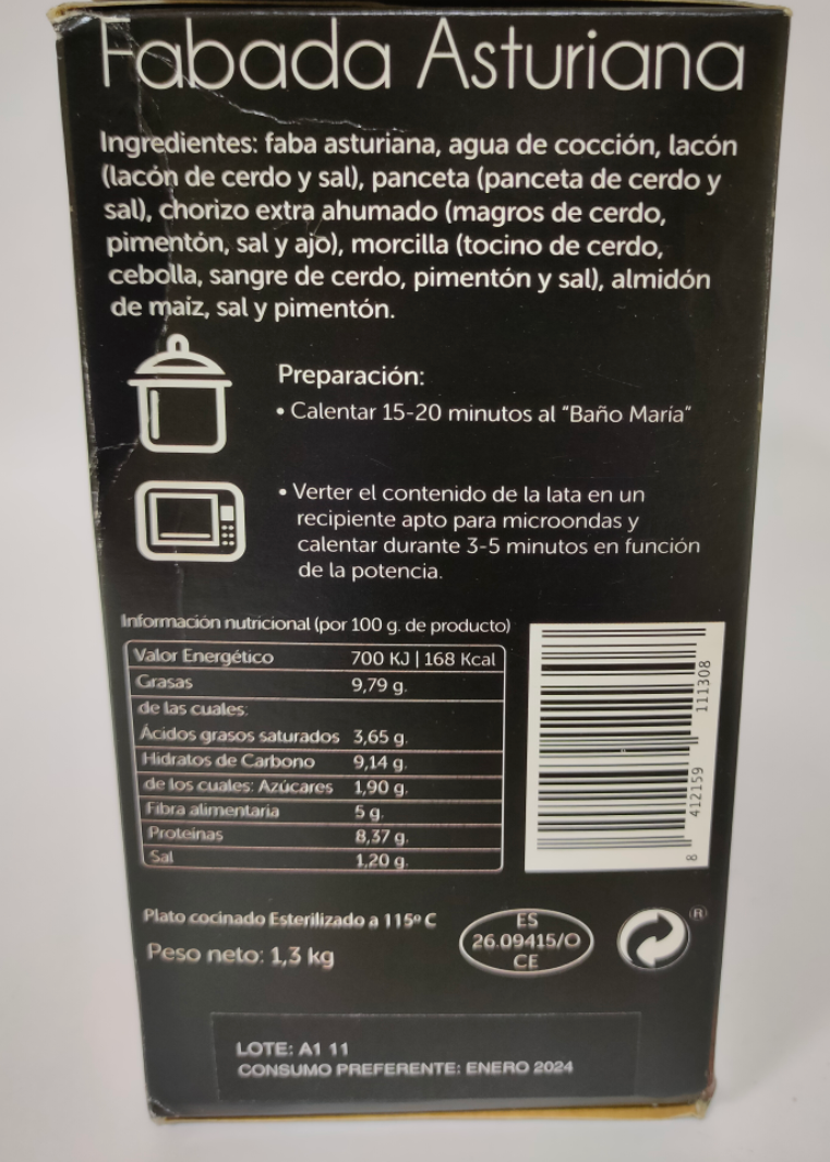 FABADA GOURMET CON FABES IPG EL GAITERO