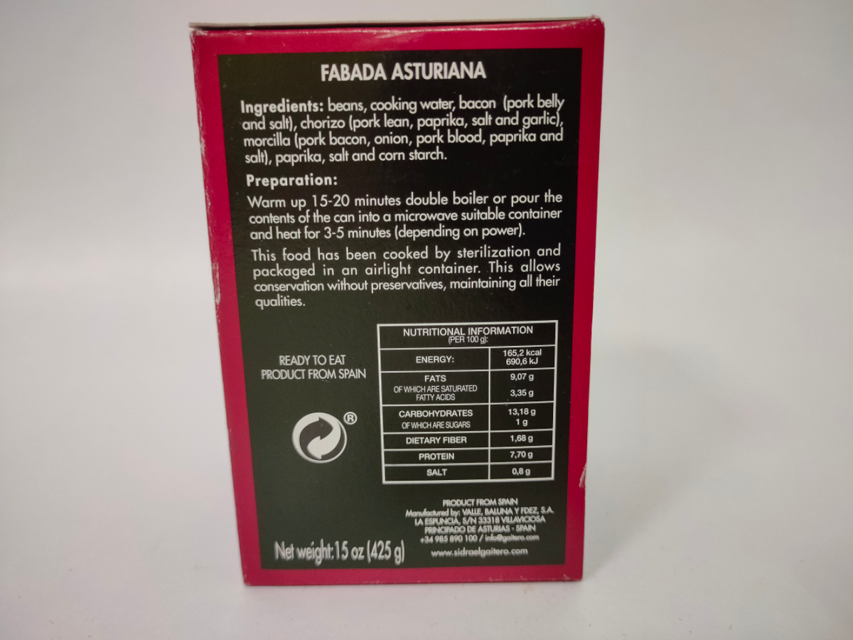 FABADA SERIE ORO EL GAITERO