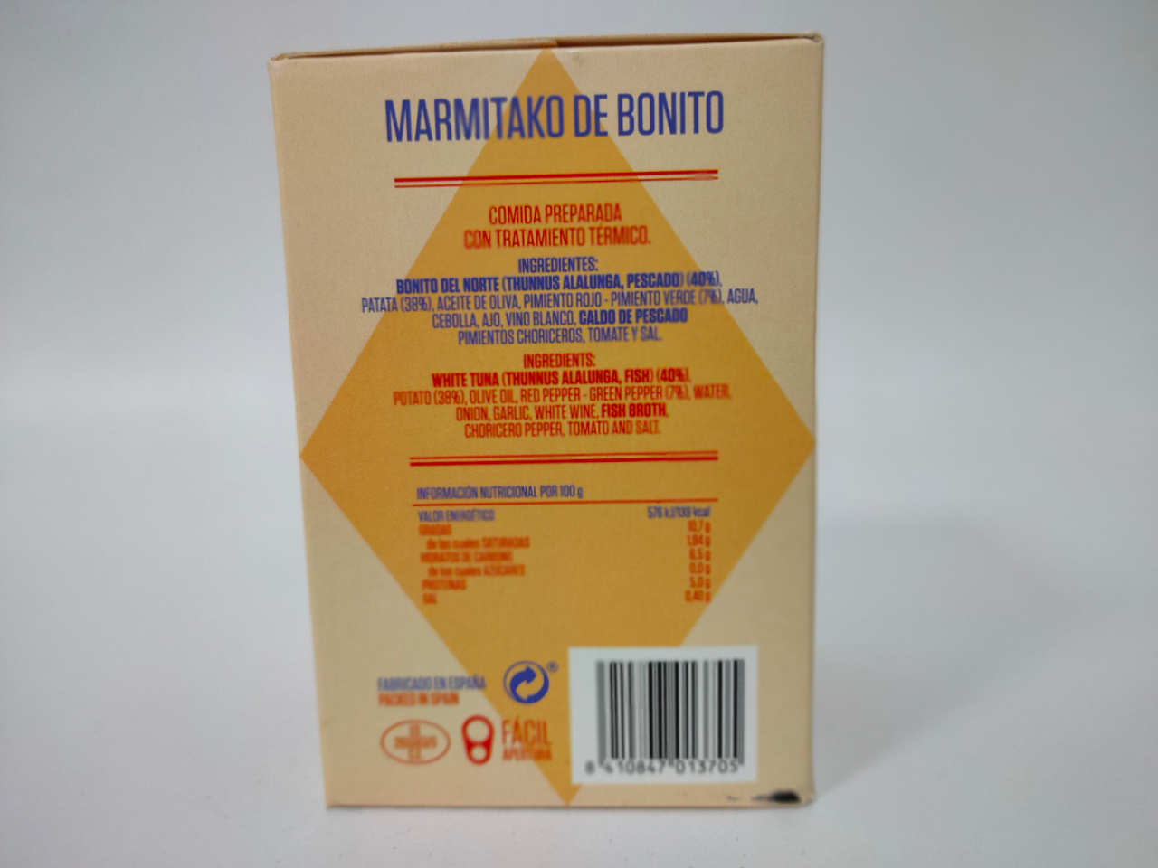 Marmitako de bonito REMO 425G REMO
