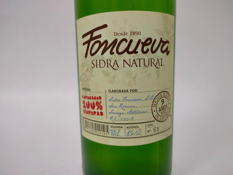 Sidra natural Foncueva 6 botellas 70CL