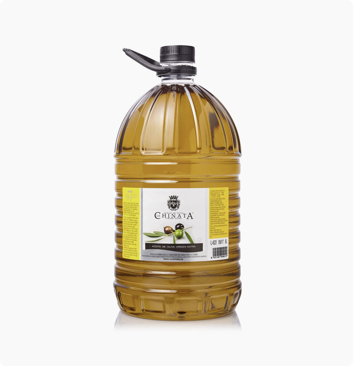 GARRAFA DE 5 LITROS DE ACEITE DE OLIVA VIRGEN EXTRA LA CHINATA - La Cooperativa