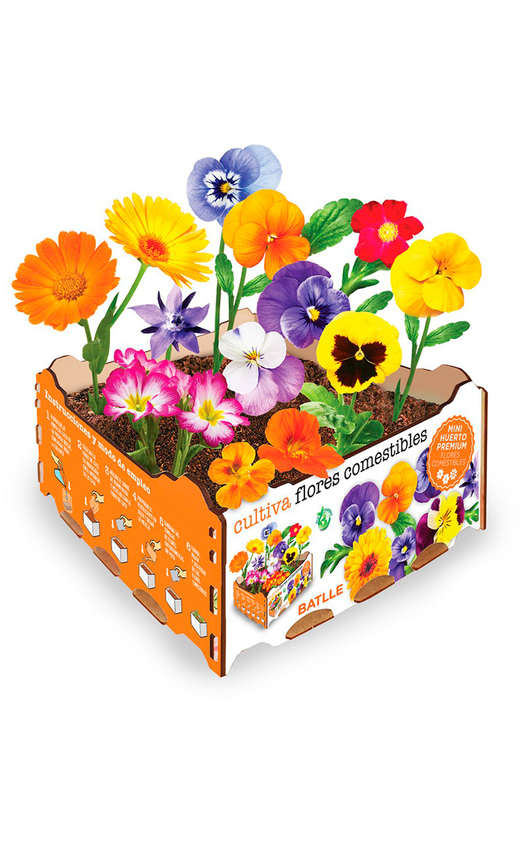 Kit huerto urbano premium flores comestibles - La Cooperativa