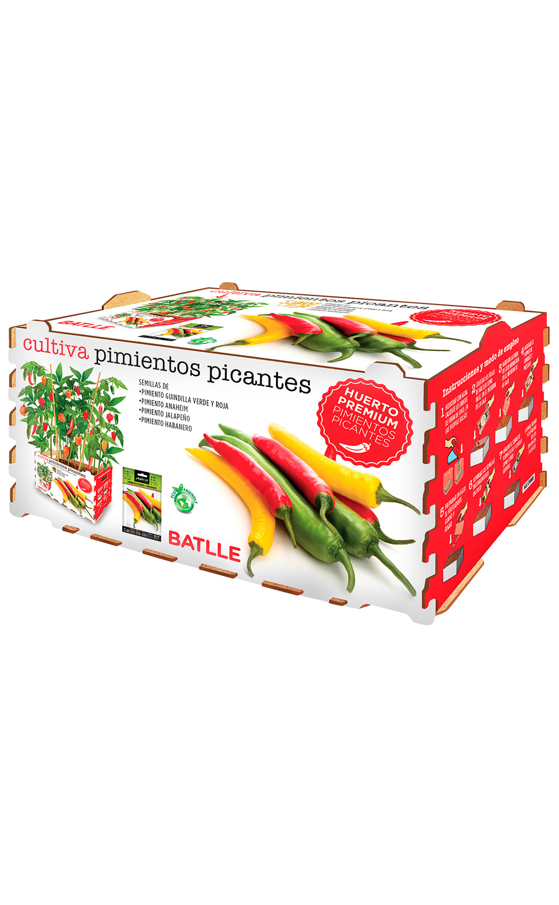 Kit huerto urbano premium pimientos picantes - La Cooperativa