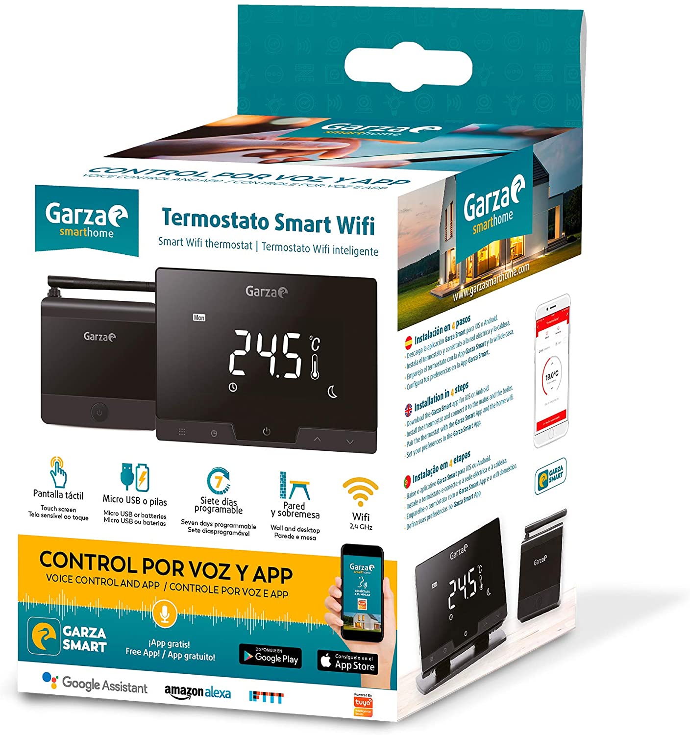 Termostato Smarthome Smart Wifi Inteligente Garza 401267